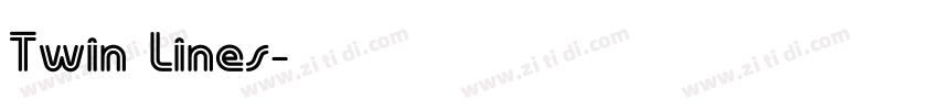 Twin Lines字体转换